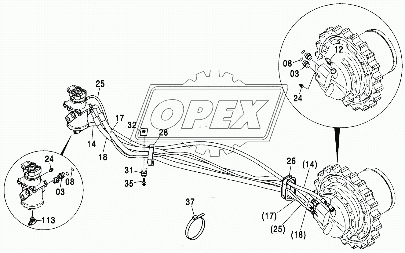 TRAVEL PIPING (STD. TRACK, LC TRACK)