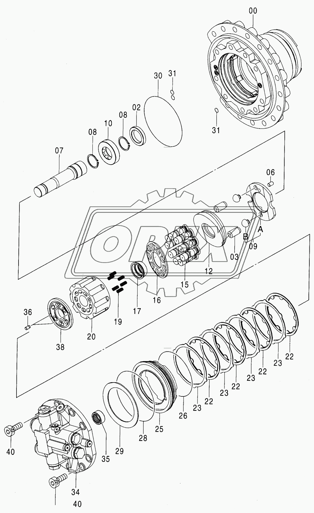 MOTOR, OIL (TRAVEL) <N,240>