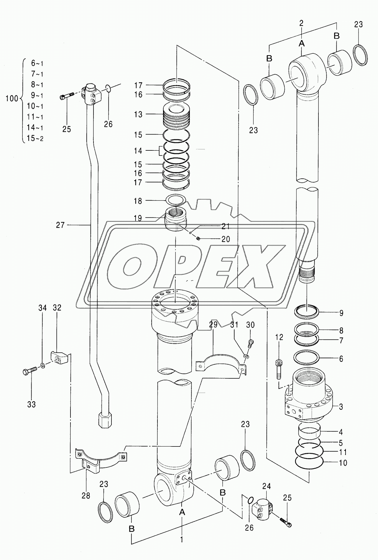 CYL., POSITIONING (2P-B00M)