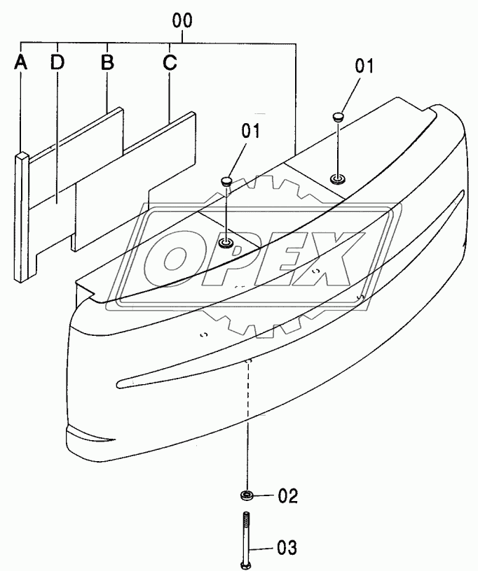 COUNTERWEIGHT 6.5T <K, 250>