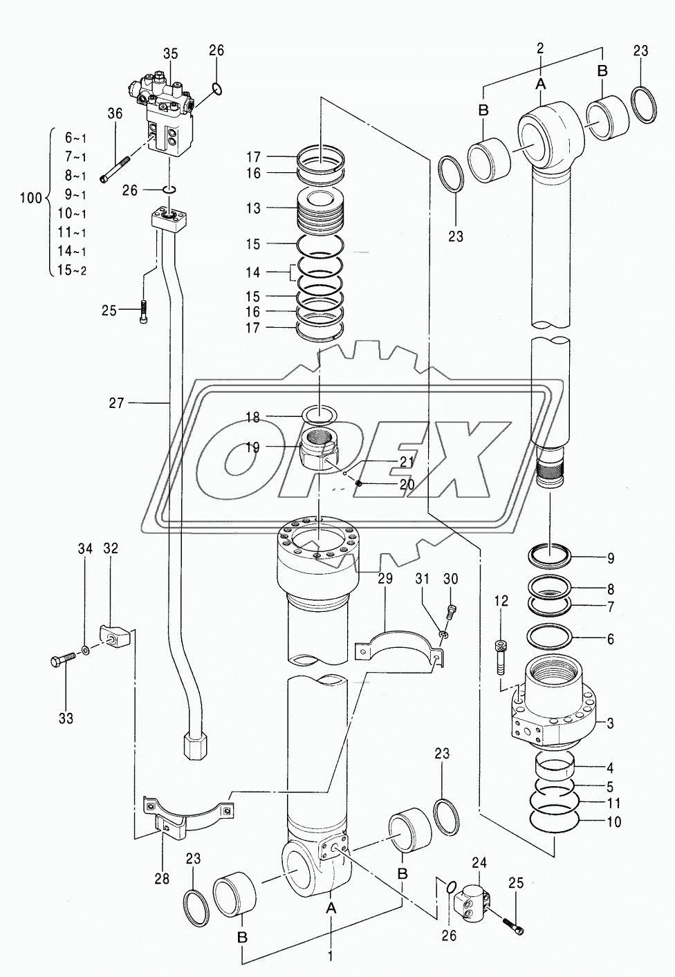 CYL. [WITH HOLDING VALVE]