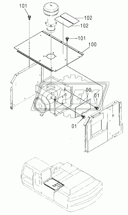 PRE CLEANER PARTS