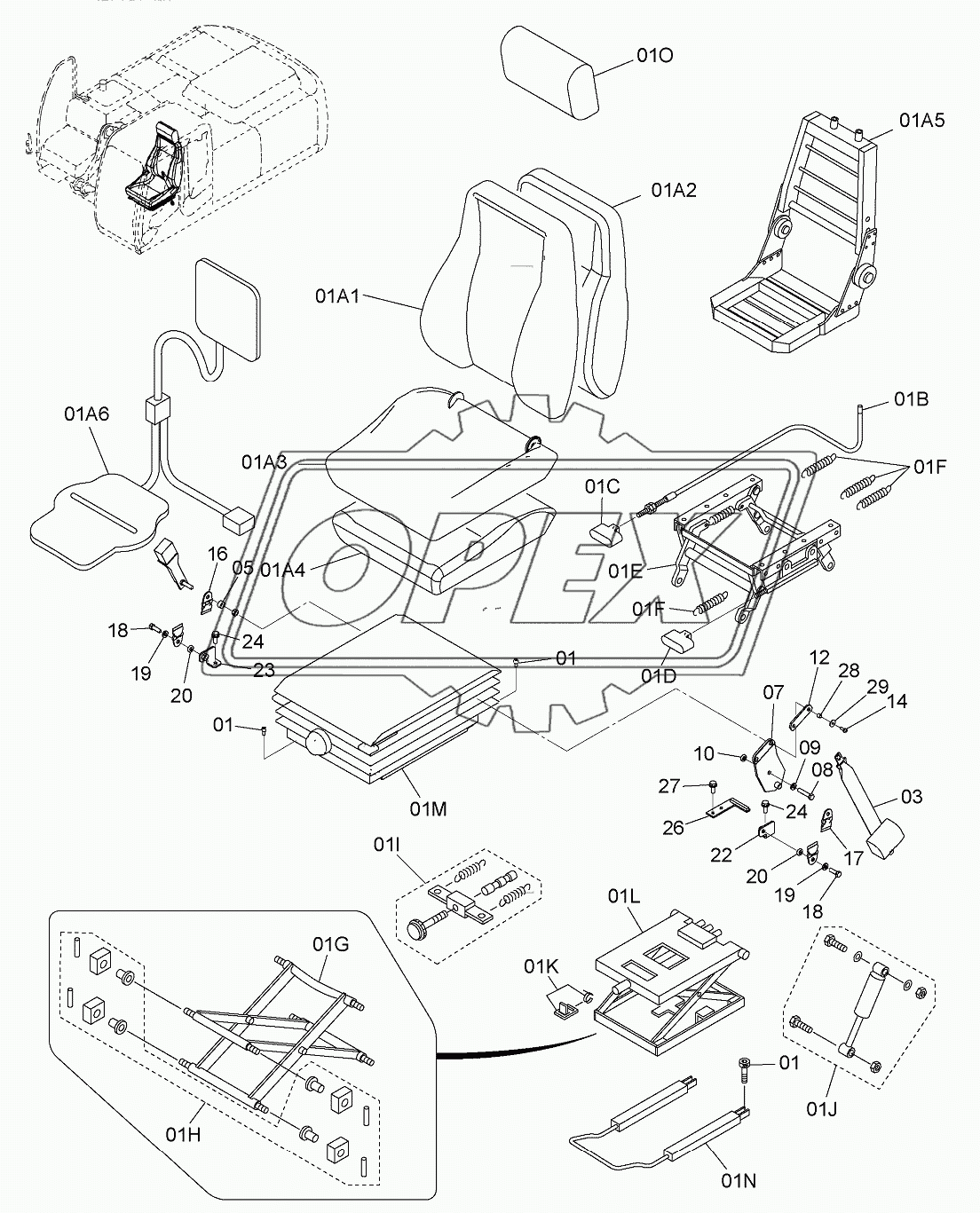 SUSPENSION SEAT