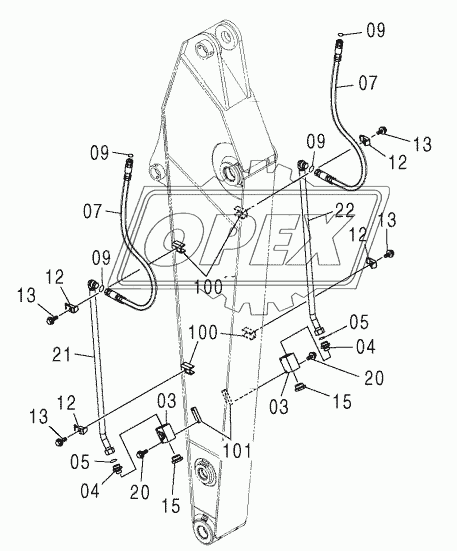 ARM PIPING (BREAKER, CRUSHER)