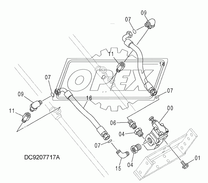 HSB BREAKER PIPING (BREAKER, CRUSHER)(BOOM)