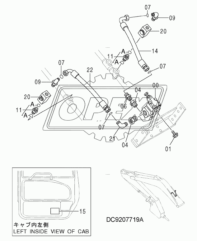 HSB COMMON PIPING (BREAKER, CRUSHER)(BOOM)