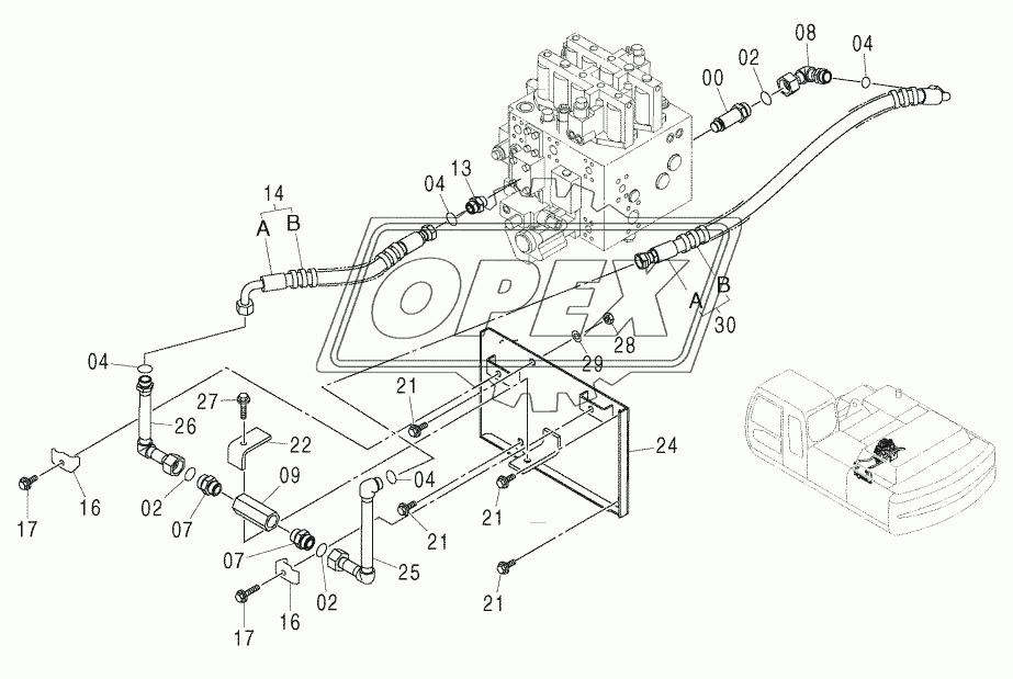 MAIN PIPING (FLOW RATE SELECTOR)