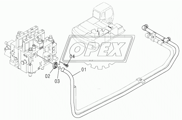 BOOM BOTTOM PIPING Model: 330, H