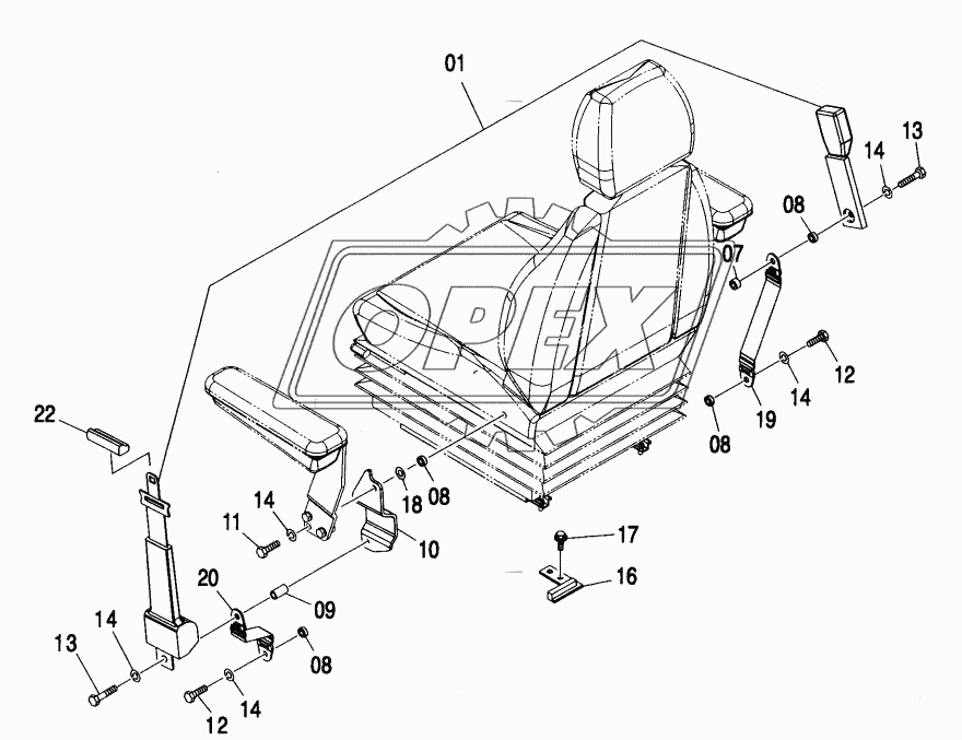 SEAT BELT (SUSPENSION SEAT) (NA)