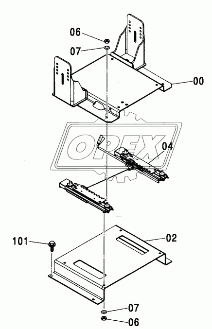 SEAT STAND (SUSPENSION) <350> (NA)