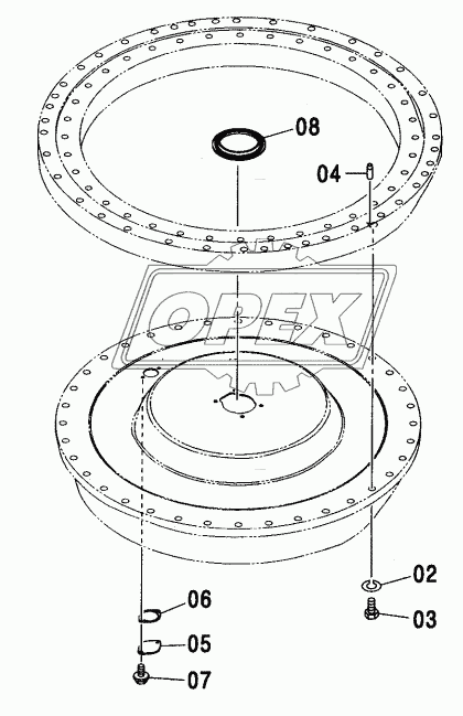 SWING BEARING PARTS