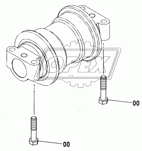 LOWER ROLLER SUPPORT (MTH TRACK)