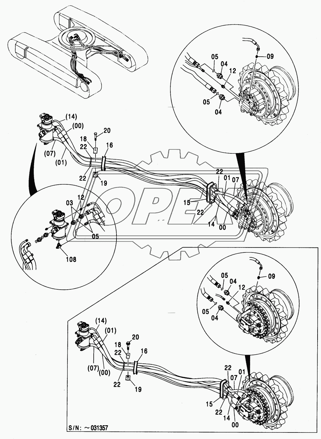 TRAVEL PIPING (LC TRACK, NARROW LC TRACK)