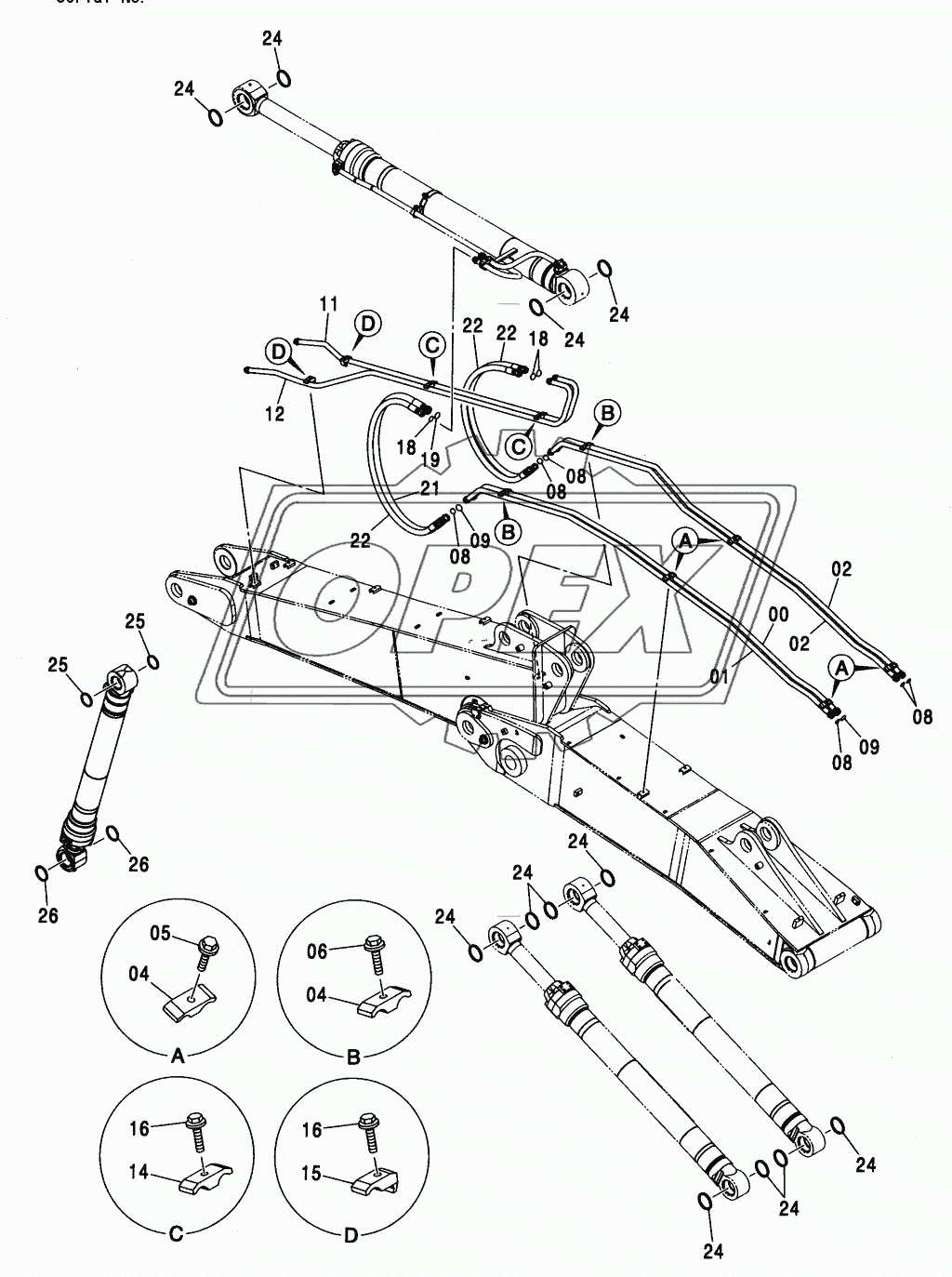 FRONT PIPING (2P-B00M) <350>