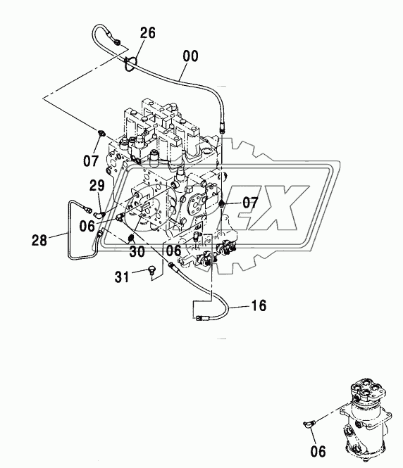 PILOT PIPING (4-2) <TRAVEL HEAT>