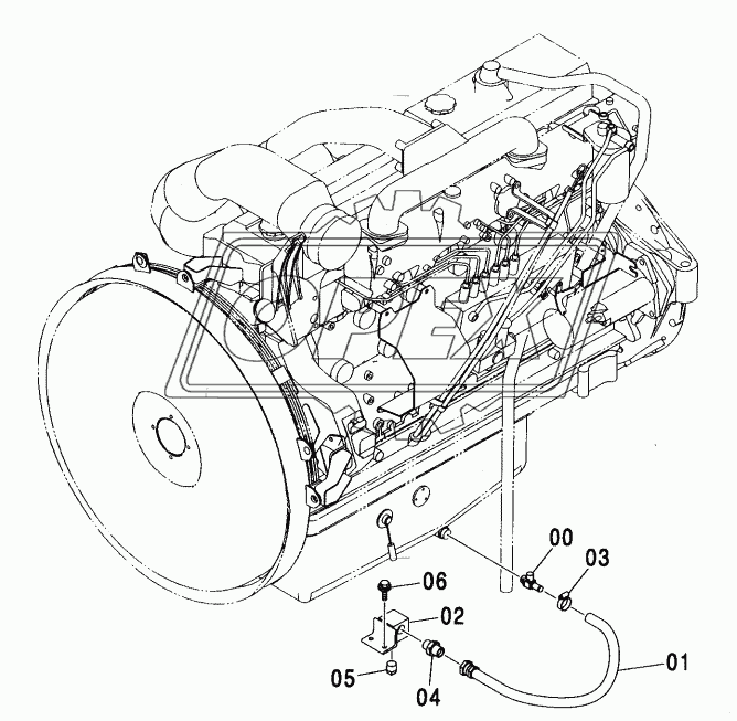 ENGINE OIL DRAIN PIPING