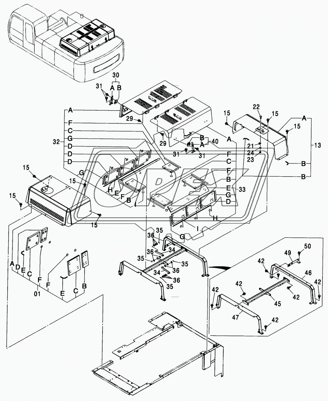 ENGINE COVER <460>