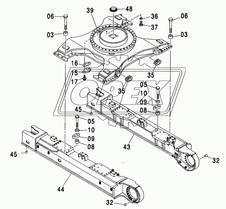 TRACK FRAME (LC TRACK) <460>