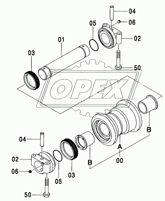 LOWER ROLLER (LC TRACK)