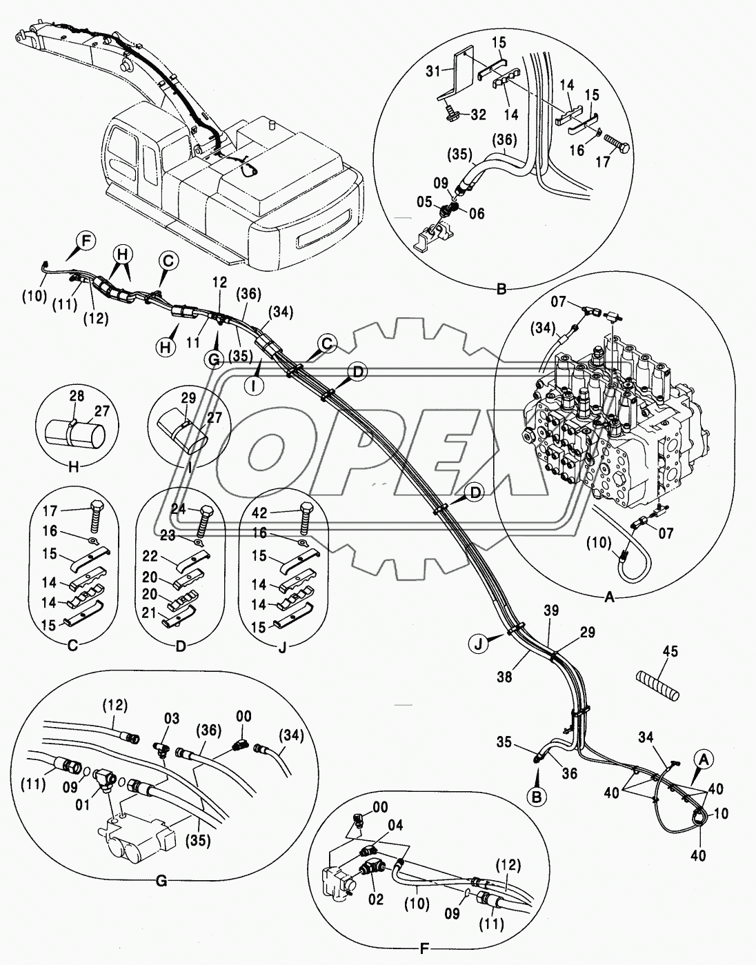 HOSE RUPTURE VALVE PIPING (BE ARM): 2