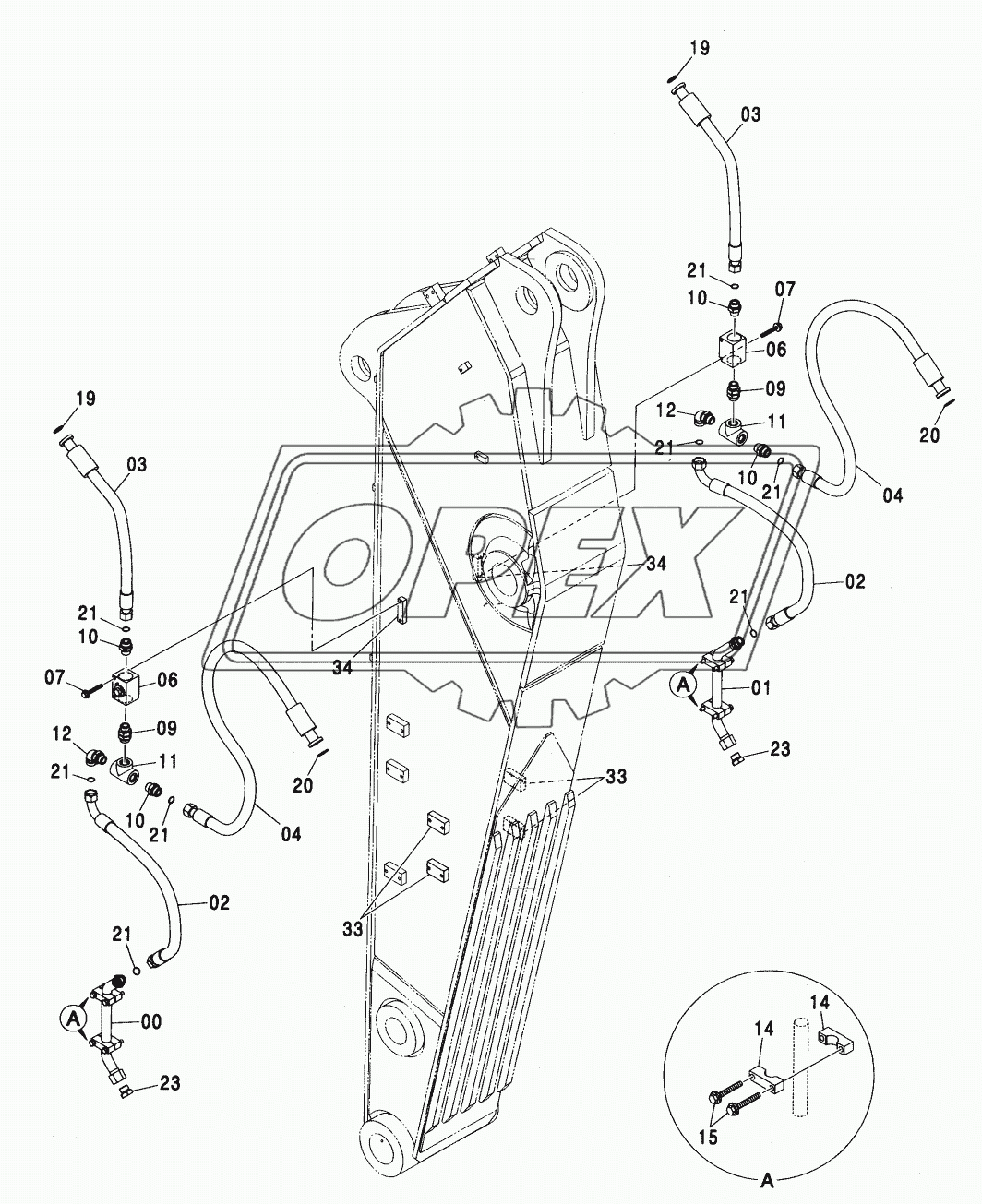 CLAMSHELL PIPING (BE ARM)