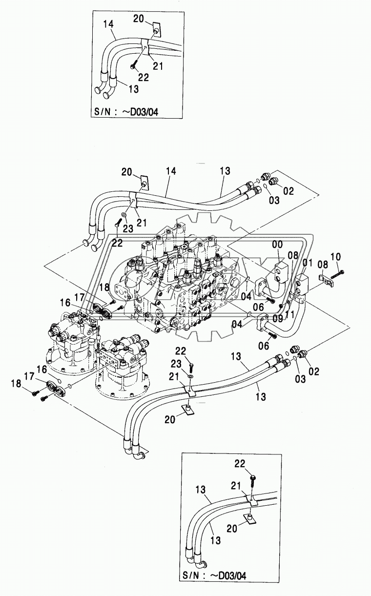 MAIN PIPING (1) <450, H, MT, MTH>