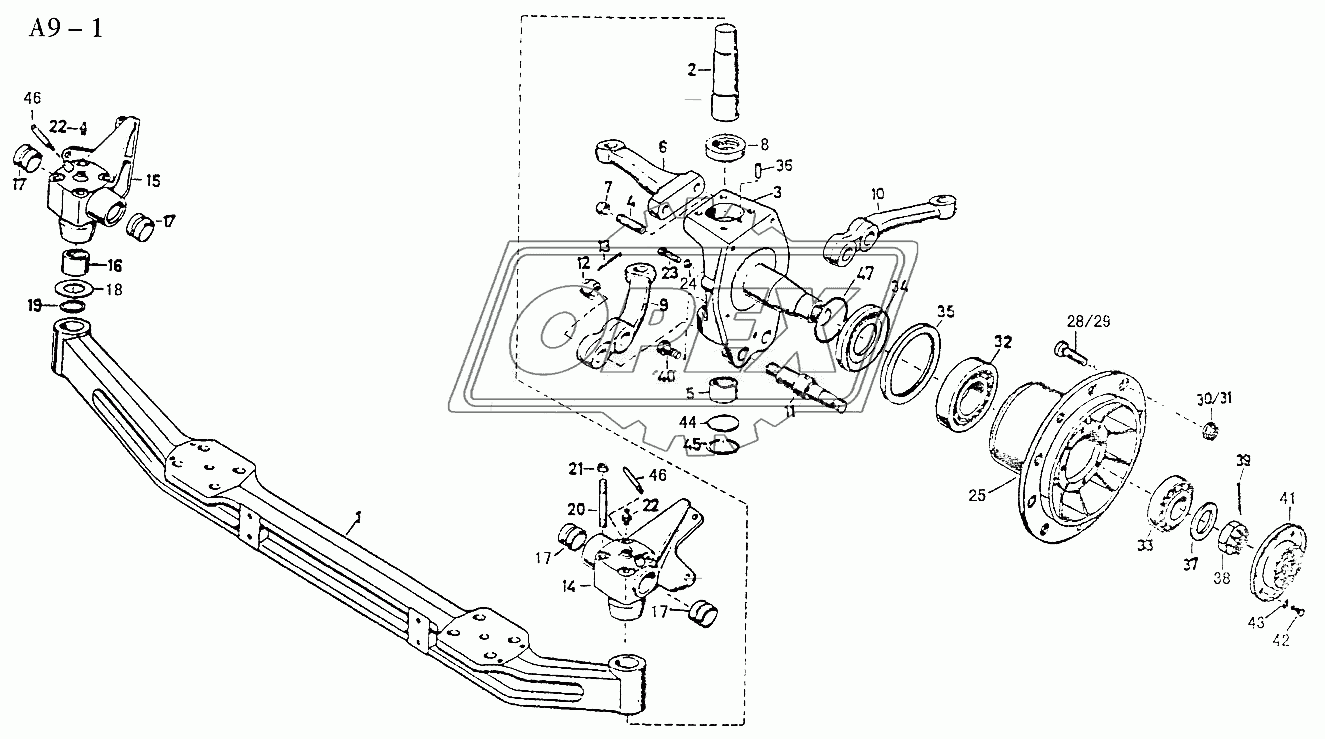 FRONT AXLE (A9-1)
