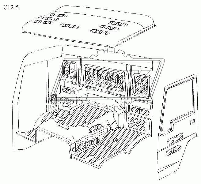 SOUNDPROOF FOR STANDARD CAB (C12-5)