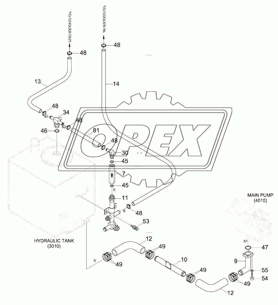 UPPER HYDRAULIC PIPING 1