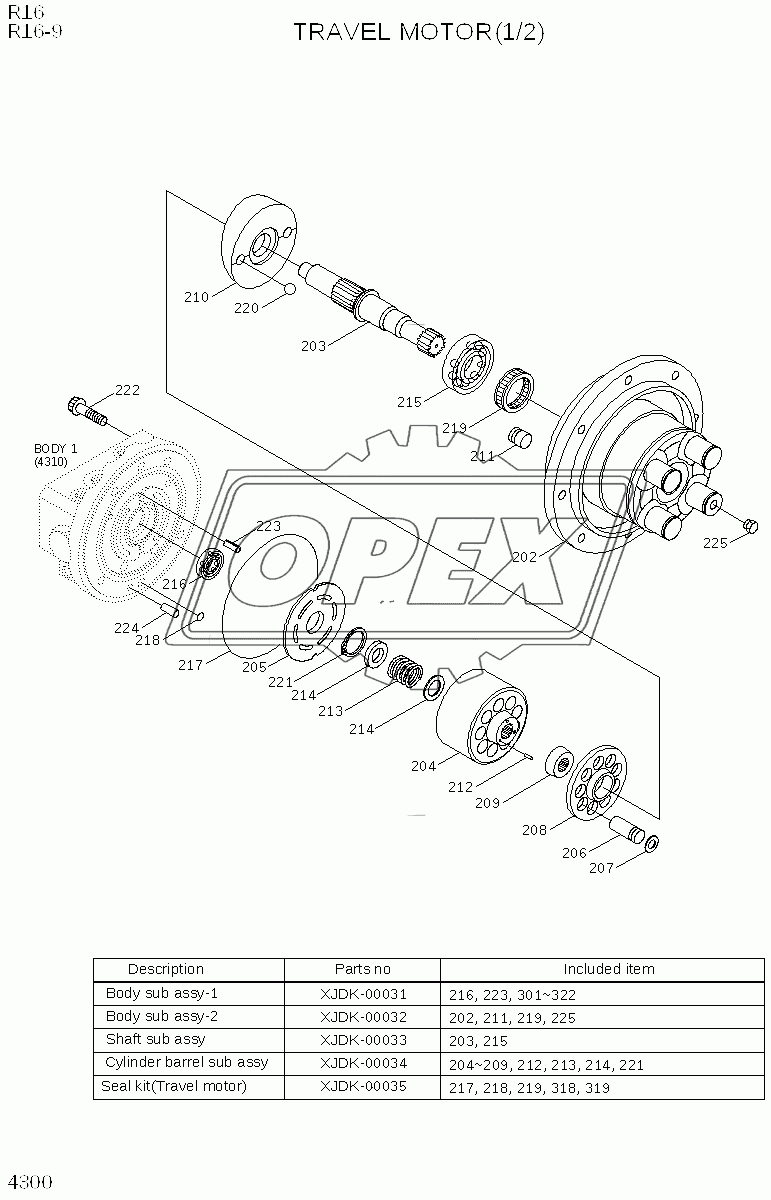 TRAVEL MOTOR (1/2)