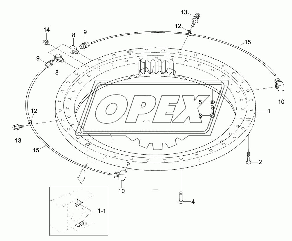 SWING RING GREASE LUB SYSTEM