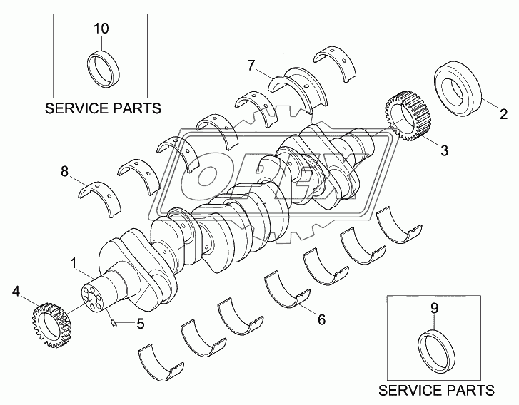 CRANKSHAFT & MAIN BEARINGS