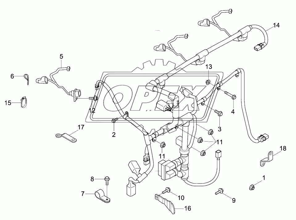 ENGINE CONTROL MODULE HARNESS