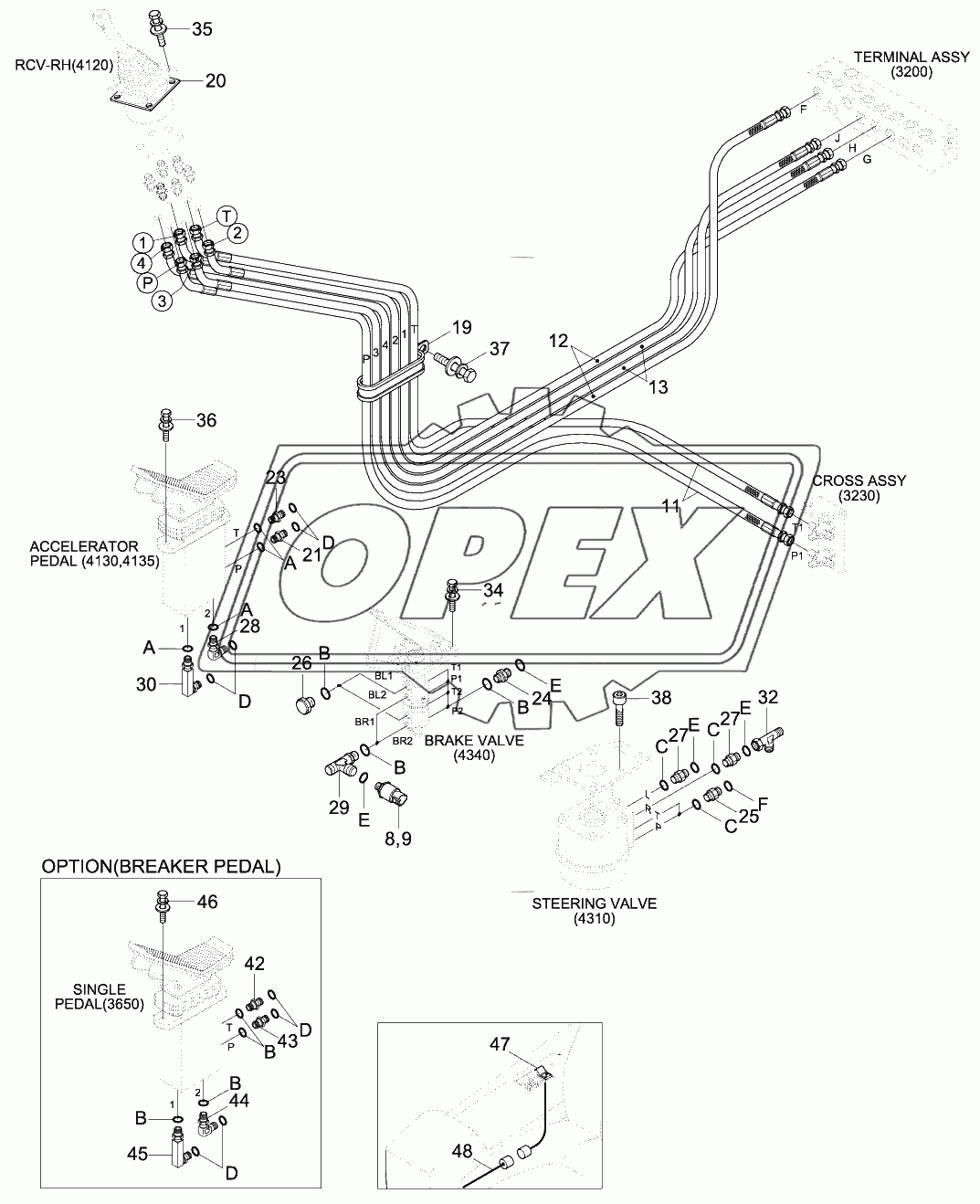 PILOT HYD PIPING (BOTTOM 2)