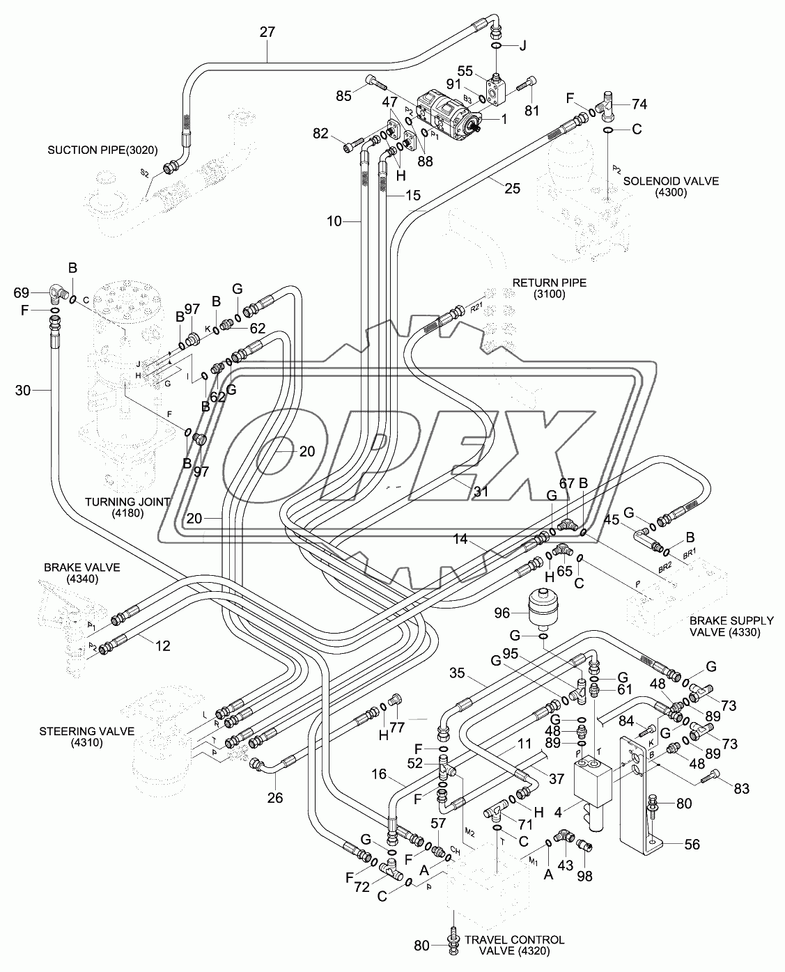 POWER TRAIN HYD PIPING 1