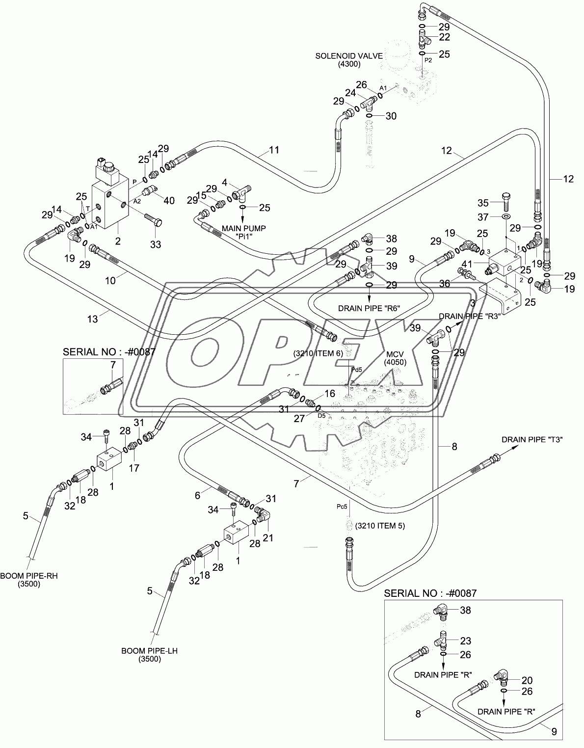 SINGLE ACTING MAIN PIPING KIT