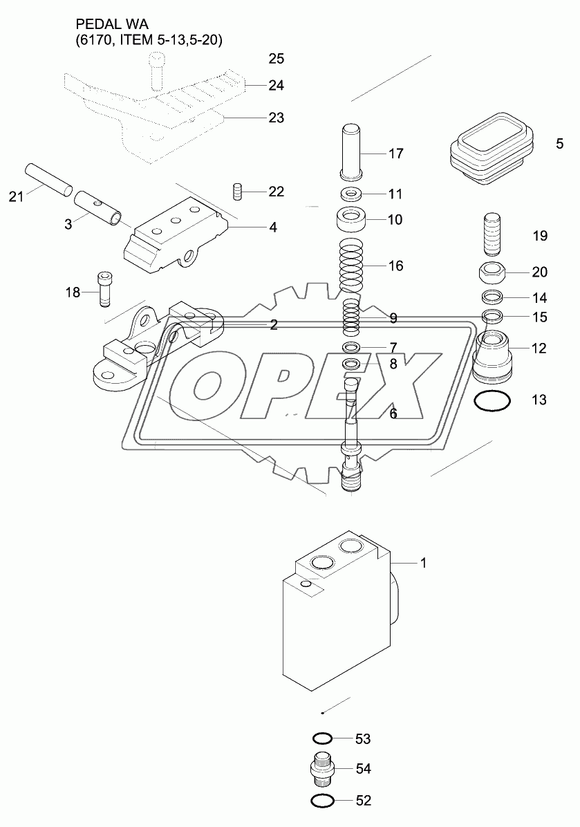 SINGLE PEDAL (DOUBLE ACTING)