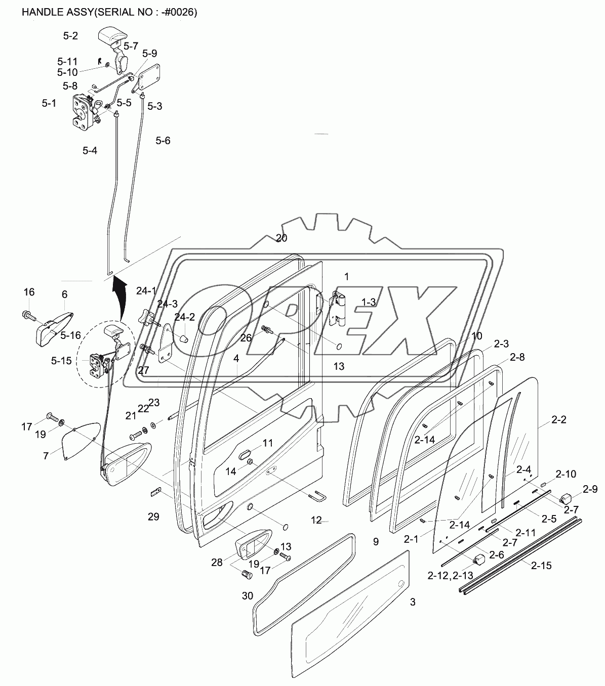 CAB ASSY (4/4, DOOR)