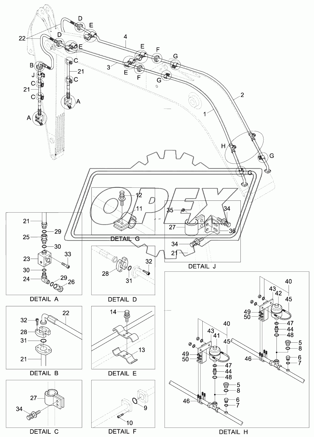 ATTACH PIPING KIT (S & D/ACTING)