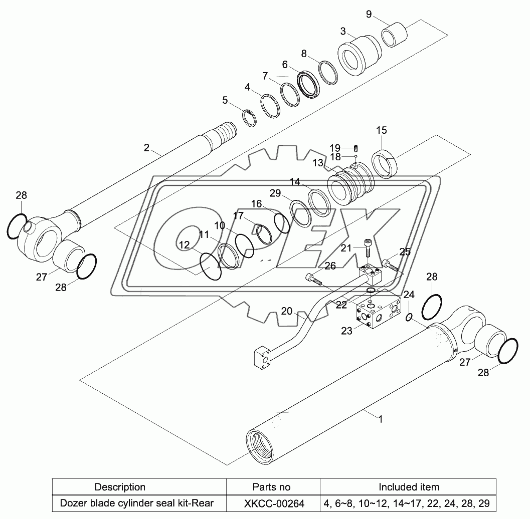 DOZER BLADE CYLINDER (-#0024)