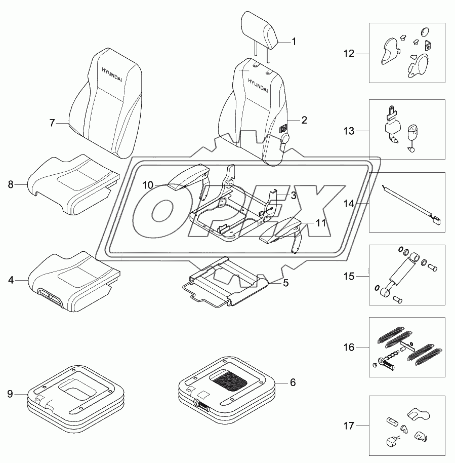 SEAT (SUSPENSION, HEATED)