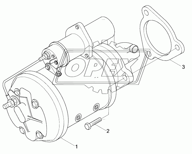 STARTING MOTOR & MOUNTING