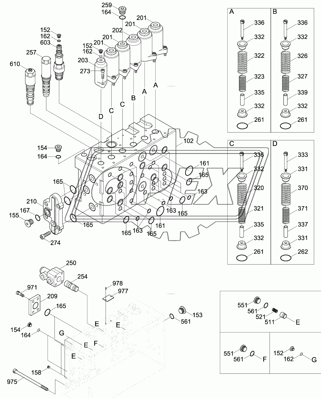 MAIN CONTROL VALVE (3/4)