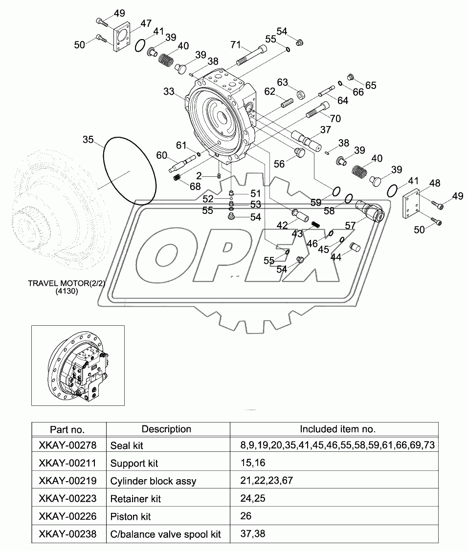 TRAVEL MOTOR (1/2)