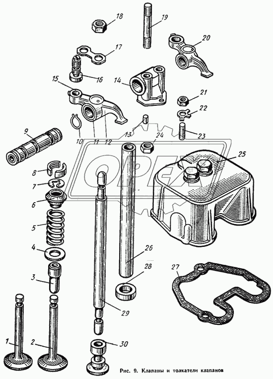 Клапаны и толкатели клапанов