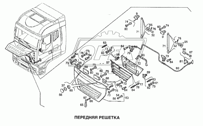 Передняя решетка