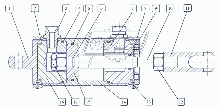 Пневмоцилиндр АФНИ.304141.002-02