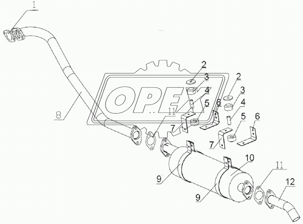 1200D126 Exhaust system