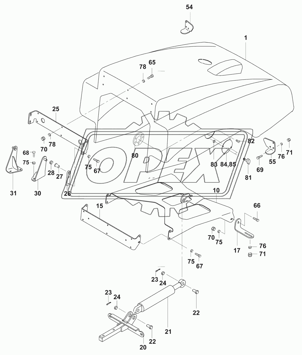 Капот/Engine hood