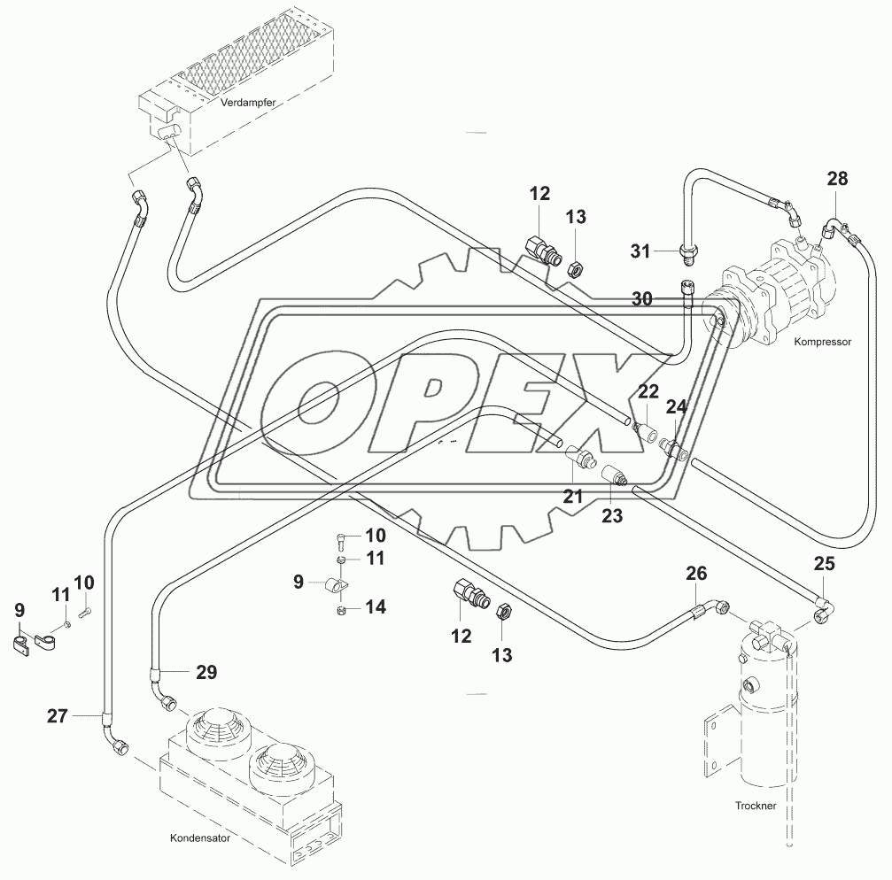 Трубопроводы кондиционера/Hose-pipe - Air conditioning